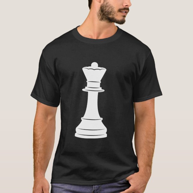 T-shirt White Queen Chess Piece Groupe Halloween Costume C (Devant)