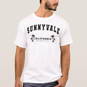 T-shirt White Sunnyvale, Californie, État d'or