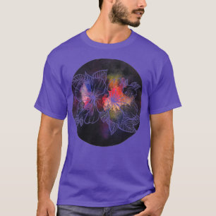 T-shirt White Watercolour Daylily Flower