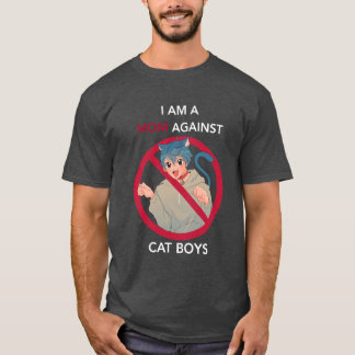 T-SHIRT WHITEEXT VERS JE SUIS UNE MAMAN CONTRE LES GARÇONS