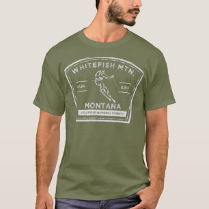 T-shirt Whitefish Mountain Montana Snow