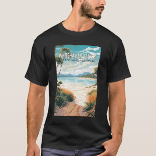 T-shirt Whitehaven Beach Queensland Australie Travel Art
