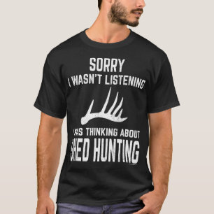 T-shirt Whitetail Deer Antler Shed Chasse Drôle Design