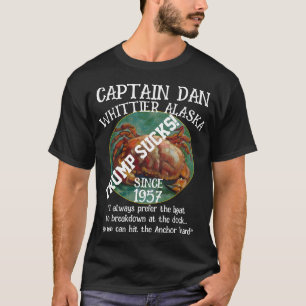 T-shirt Whittier Alaska Capitaine Dan L'Ancre