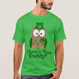 T-shirt Whooo est votre paddy St. Patrick's Day Owl
