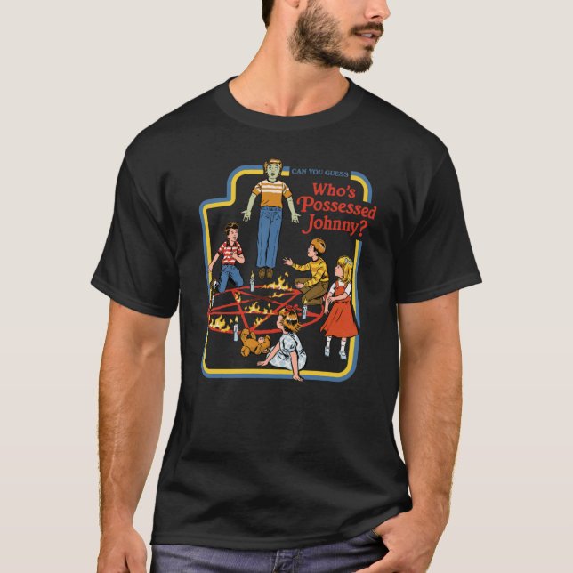 T-shirt Whos Possessed Johnny retro family funny (Devant)