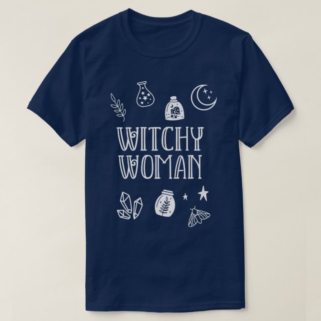 T-shirt Wicca Witchcraft Witchcraft Witchoman (Design devant)