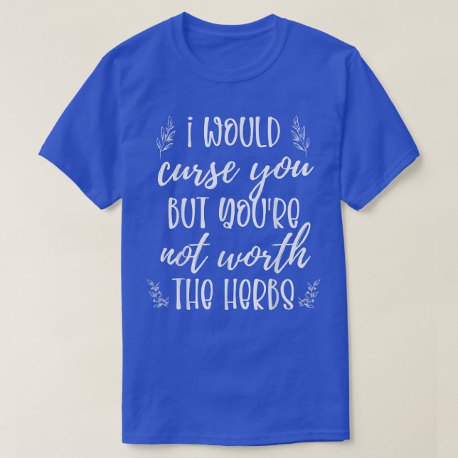 T-shirt Wiccan  Funny Curse Witchy Occult Woman Wiccan Cur (Design devant)