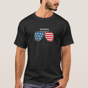 T-shirt Wichita Kansas Ks Us Villes Amérique 4 juillet