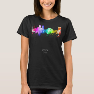 T-shirt Wichita Kansas Skyline Skyscrapers