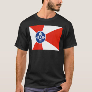 T-shirt Wichita Kansas Ville Drapeau Histoire Patrimoine V