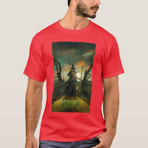 T-shirt Wicked pour de bon Elphaba Yellow Brick Road Affic