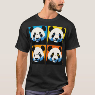 T-shirt Wide Eyes Panda Funny Panda Art