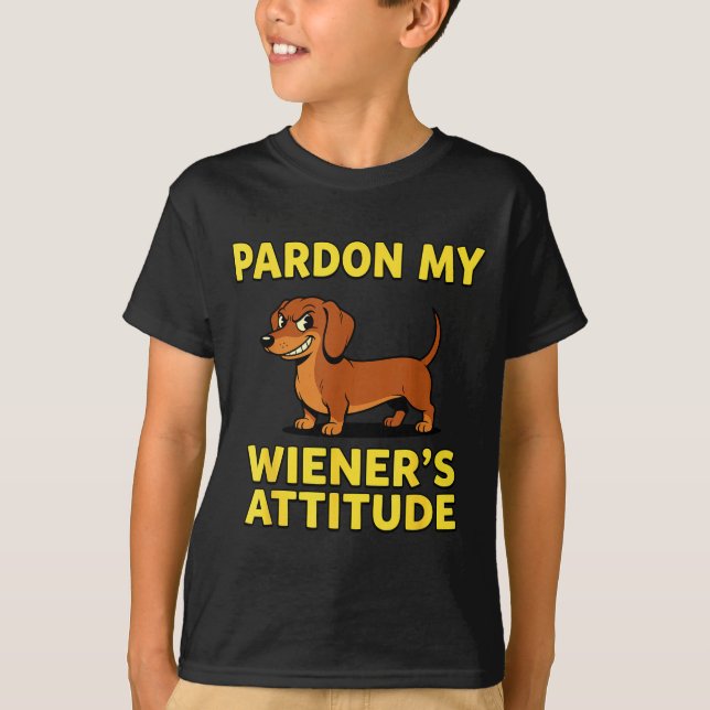 T-shirt Wiener Dog Dachshund  (Devant)