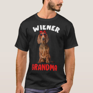 T-shirt Wiener Grandma Funny Dachshund Grand-mère Doxie Ch