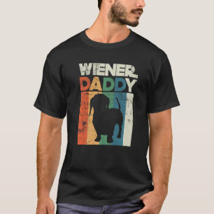 T-shirt Wiener Sausage papa Daddy Funny Dachshund Propriét