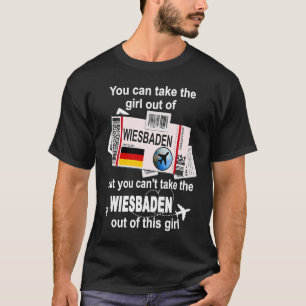 T-shirt Wiesbaden Boarding Pass Wiesbaden Girl Wiesbaden