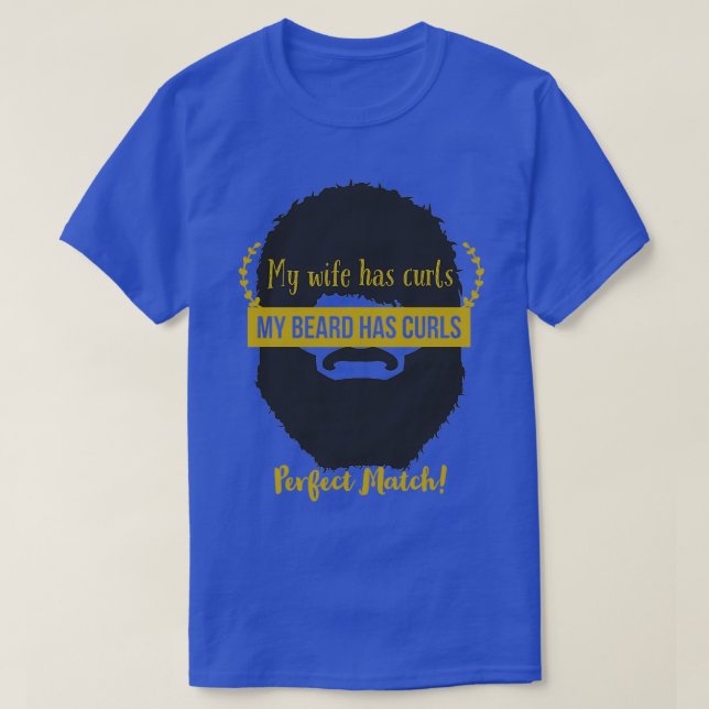 T-shirt Wifes boucles barbe boucles parfaite (Design devant)