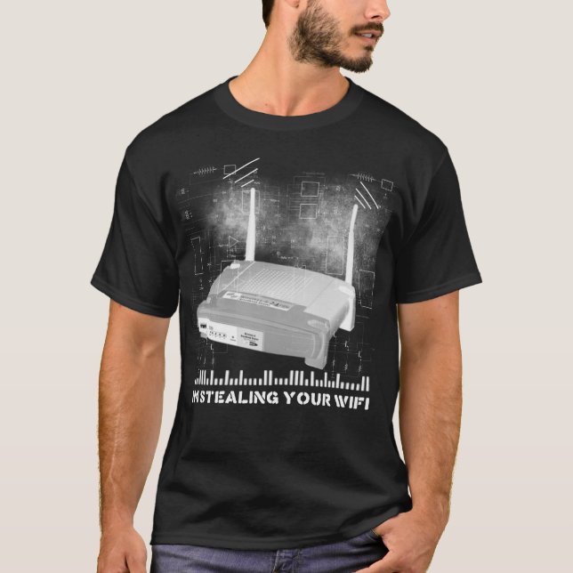 T-shirt wifitheifblack (Devant)