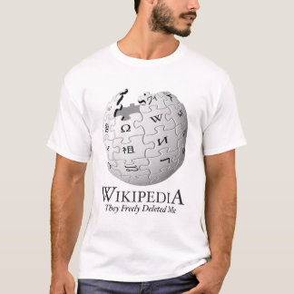 T-shirt Wikipedia m'a supprimé [la parodie]