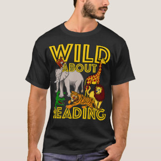 T-shirt Wild À Propos De La Lecture Retour À L'École Livre