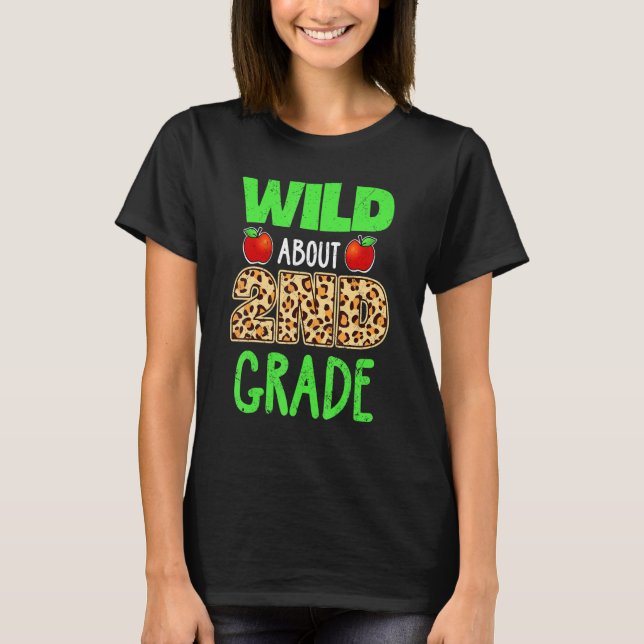 T-shirt Wild À propos Enseignant de l'école Empreinte de l (Devant)