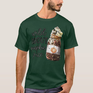 T-shirt Wild About Citrouille Spice Empreinte de léopard C