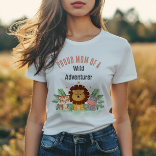 T-shirt Wild Adventurer Jungle Safari Animaux Anniversaire