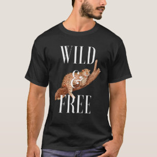 T-shirt Wild and Free Cheetah  Attitude Southern Sacred Bi