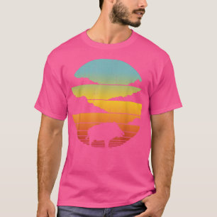 T-shirt Wild Boar Retro Vintage 60s les années 70 Hommes C