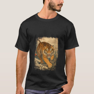 T-shirt Wild Cat Tiger Head Zoo Wild Asian Tiger V Cou