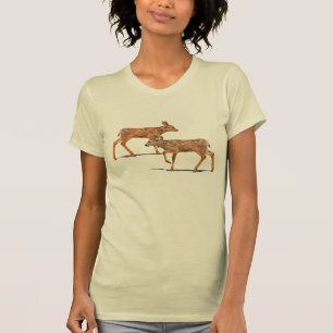 T-shirt Wild Deer mignonne Marchand Fawns Faune Bébés