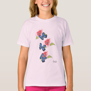 T-Shirt : Wild Flowers & Butterflies