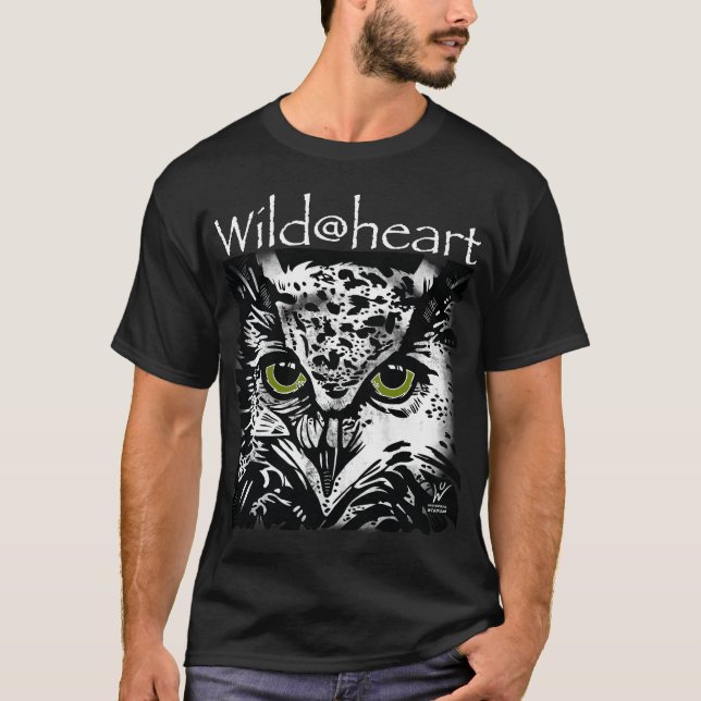 T-shirt Wild@heart hibou (Devant)