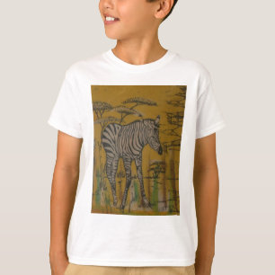 T-shirt Wild Life Kenya African Safari Zebra.png