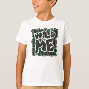 T-shirt Wild Me Green et Black Zebra Pattern