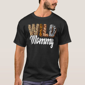 T-shirt Wild Mommy Zoo Born Two be Wild B day Safari Jungl