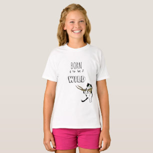 T-shirt Wild One Est Né Pour Être Wild Cat Escalade Tree