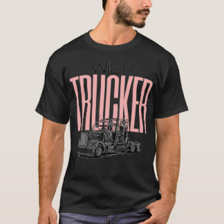 T-shirt Wild trucker
