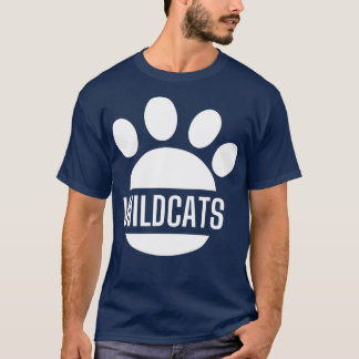 T-shirt Wildcats Paw Distressed Grunge Wildcats Prime 8