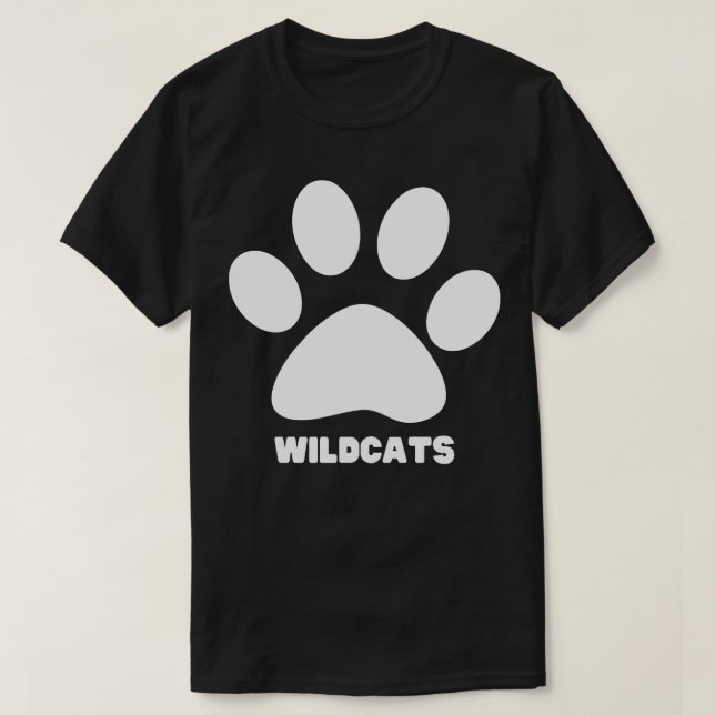 T-shirt Wildcats Paw Distressed Grunge Wildcats Prime 9 (Design devant)
