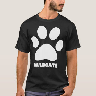 T-shirt Wildcats Paw Distressed Grunge Wildcats Prime 9