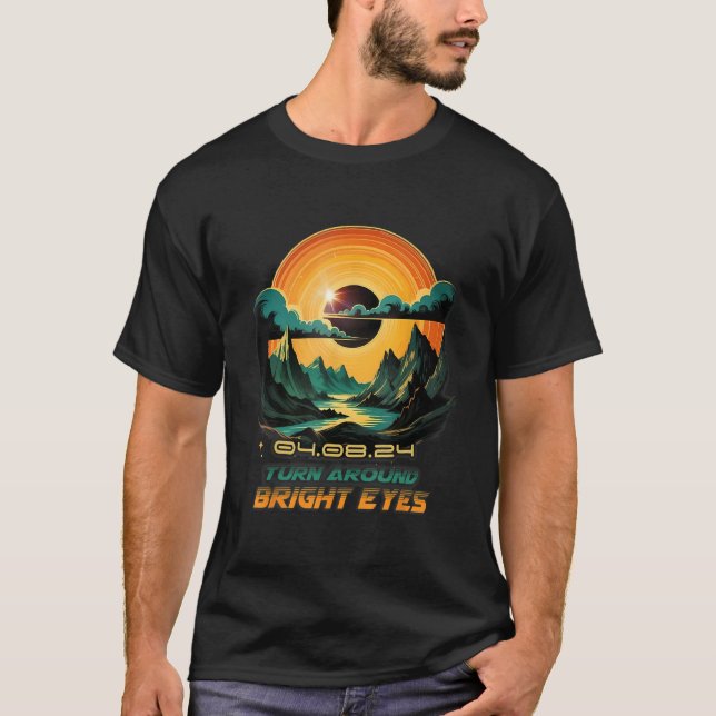 T-shirt Wildlife Total Solar Eclipse 2024 Turn Around Brig (Devant)