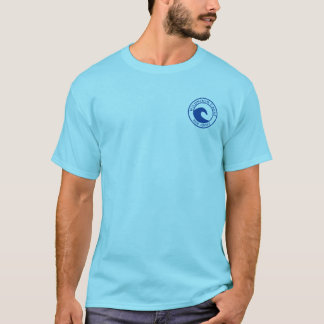 T-shirt Wildwood Crest Blue Ocean Wave Circle Design