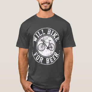 T-shirt Will Bike Pour Bière Cyclisme Road Vélo Drôle cade