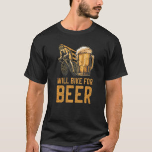 T-shirt Will Vélo Pour Bière Ride Vélos Boire Bière Bicycl