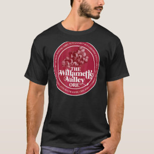 T-shirt Willamette Valley Pinot Noir Connoisseur du vin Or