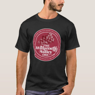 T-shirt Willamette Valley Pinot Noir Connoisseur du vin Or
