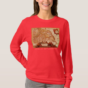 T-shirt Willem Janszoon Blaeu Ancienne carte allemande