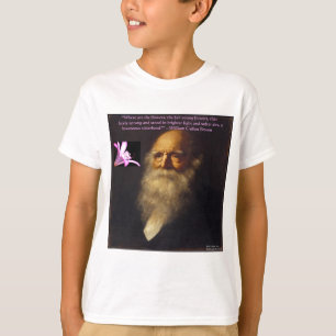 T-shirt William Cullen Bryant Poème Flower